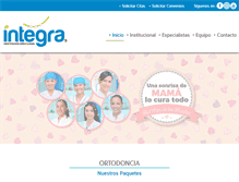 Tablet Screenshot of clinicaintegra.com